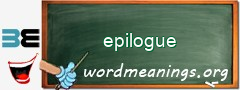 WordMeaning blackboard for epilogue